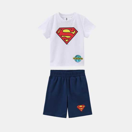 Дамски стоки с герои Character Short T Set Infant Superman Character Short T Set Infant Superman Дамски стоки с герои