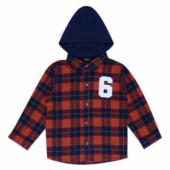 Firetrap Check Hoodie And Shirt Infants  