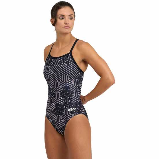 Дамски бански Arena Kiko Pro Swimsuit Womens Черно/Черно Arena Kiko Pro Swimsuit Womens Черно/Черно Дамски бански