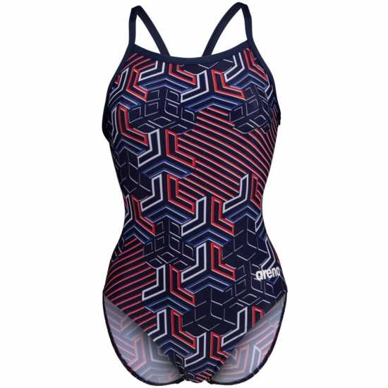 Arena Kiko Pro Swimsuit Womens Морска синьо/червено Дамски бански