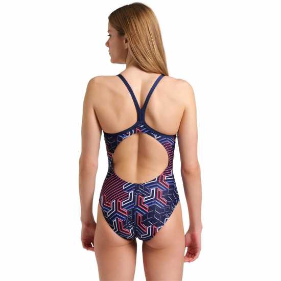 Arena Kiko Pro Swimsuit Womens Морска синьо/червено Дамски бански