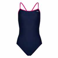 Nike Cut Out Back Swimsuit Pink Prime Дамски бански