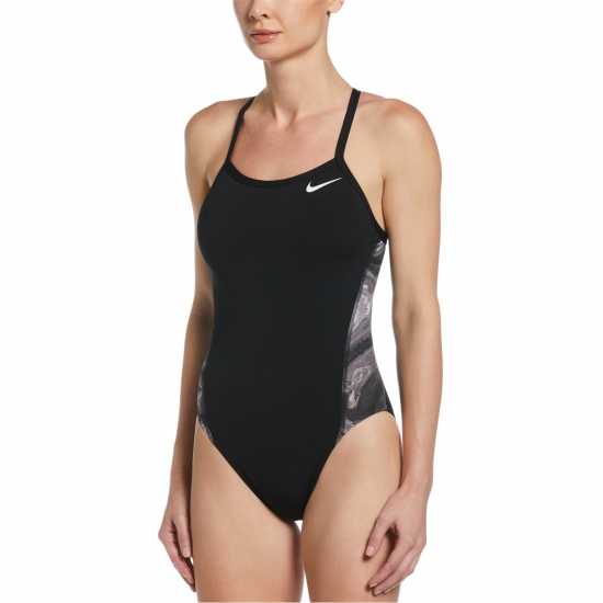 Nike Hydrastrong Swimsuit Womens Jet Black - Дамски бански