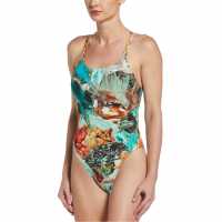 Nike Hydrastrong Multiple Print Spiderback One Piece