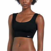 Nike Essentials Swim Crop Top Black Дамски бански