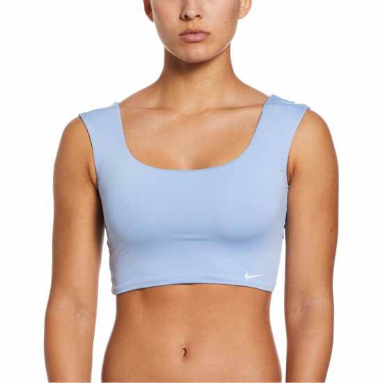 Дамски бански Nike Essentials Swim Crop Top Nike Essentials Swim Crop Top Дамски бански