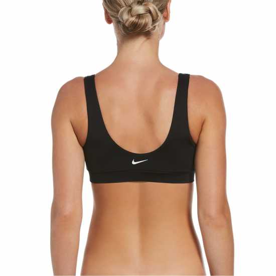 Nike Multi Logo Bikini Top Womens Black Дамски бански