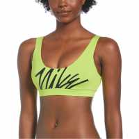 Nike Multi Logo Bandeau Bikini Top Womens