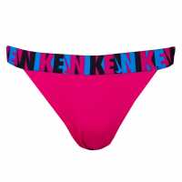 Nike Logoed Band Bikini Bottoms Pink Prime Дамски бански