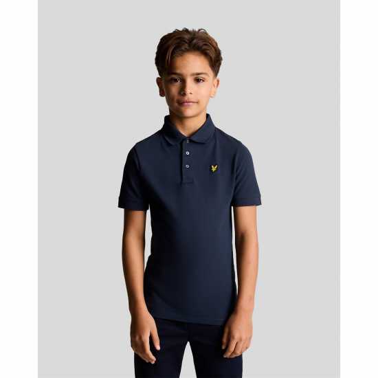 Lyle And Scott Блуза С Яка Unisex Kids' Classic Short-Sleeve Polo Shirt Нави З99 