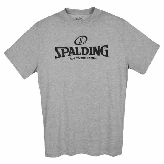 Spalding Тениска С Лого Logo Tee Ch99 Grey Melange Детски тениски и фланелки