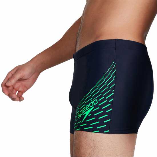 Speedo Мъжки Шорти Medley Logo Aquashorts Mens Blue/Green Мъжки плувни шорти и клинове