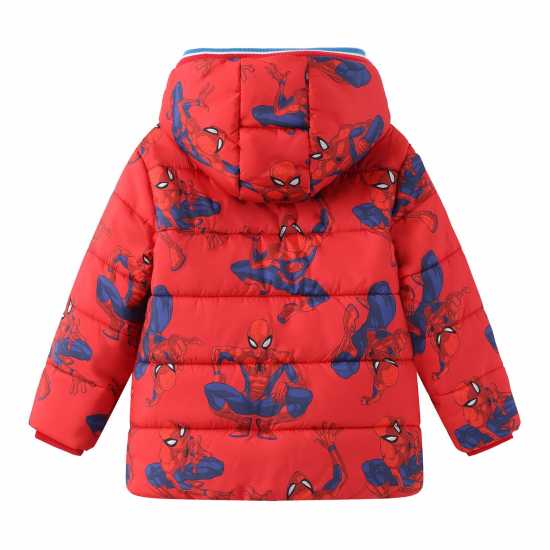 Подплатено Палто Дечица Character Padded Coat Infants Спайдърмен Детски якета и палта