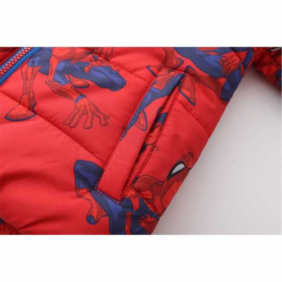 Подплатено Палто Дечица Character Padded Coat Infants Спайдърмен Детски якета и палта
