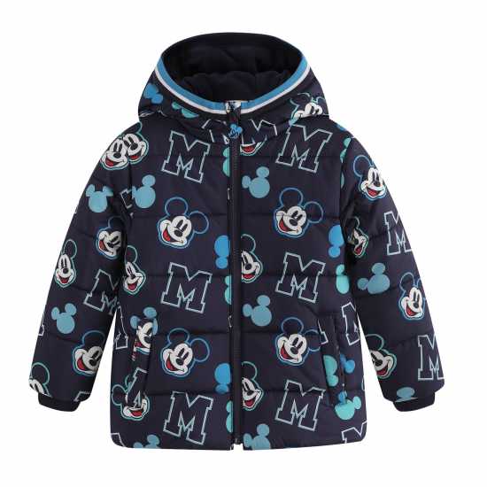 Подплатено Палто Дечица Character Padded Coat Infants Мики Маус Детски якета и палта