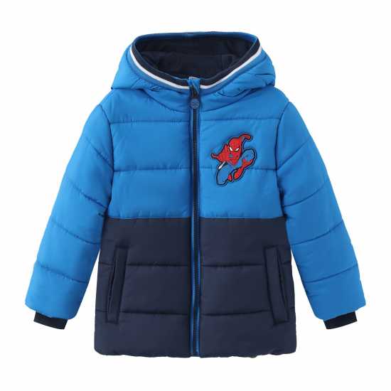 Подплатено Палто Дечица Character Padded Coat Infants Спайдърмен 