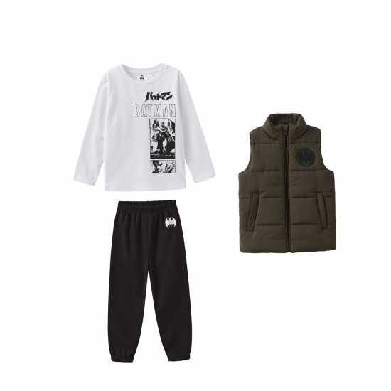Детски якета и палта Character Gilet 3-Piece Set Juniors Бетмен Character Gilet 3-Piece Set Juniors Бетмен Детски якета и палта
