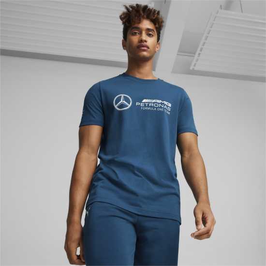 Puma Тениска С Лого Ess Logo Tee Ocean Tropic Мъжки ризи