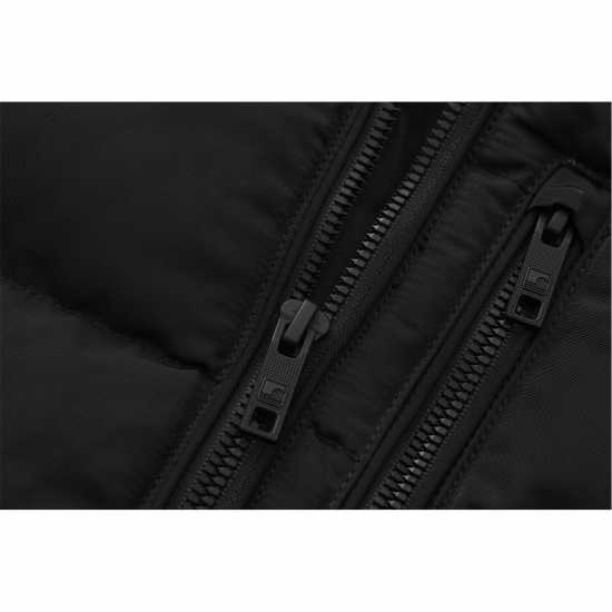 Soulcal Пухено Яке 2 Zip Bubble Jacket Infants Черно 