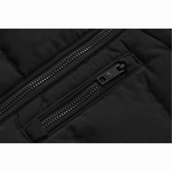 Soulcal Пухено Яке 2 Zip Bubble Jacket Infants Черно 