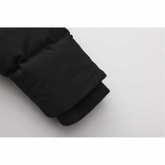 Soulcal Пухено Яке 2 Zip Bubble Jacket Infants Черно 