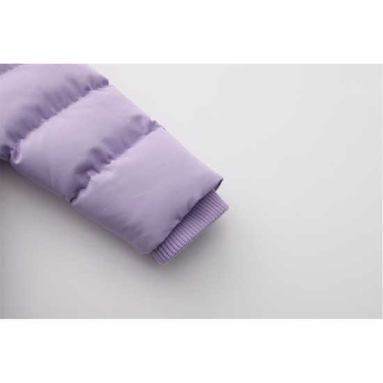 Soulcal Пухено Яке 2 Zip Bubble Jacket Infants Лилаво 