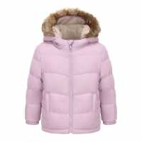 Soulcal Пухено Яке 2 Zip Bubble Jacket Infants Сиренево 