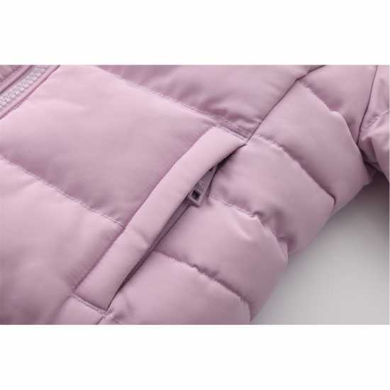 Soulcal Пухено Яке 2 Zip Bubble Jacket Infants Сиренево 