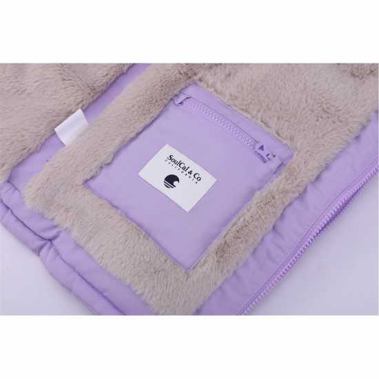 Soulcal Пухено Яке Bubble Jacket Infants Purple Детски якета и палта