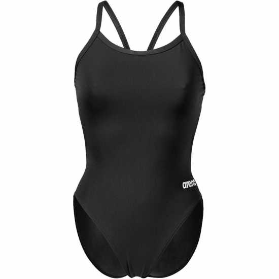 Womens Solid Team Challenge Swimsuit Black White Womens Solid Team Challenge Swimsuit Black White