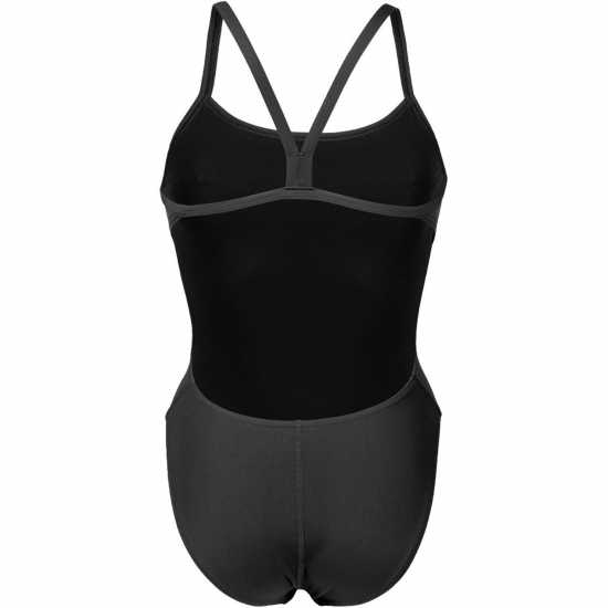 Womens Solid Team Challenge Swimsuit Black White Womens Solid Team Challenge Swimsuit Black White