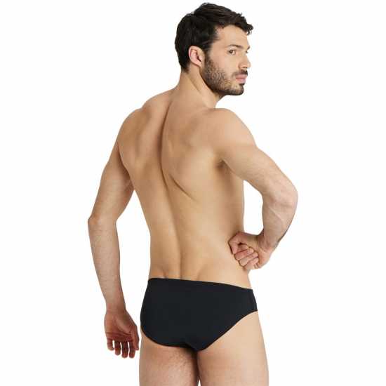 Arena Swim Brief Solid Черно Бяло Мъжки плувни шорти и клинове