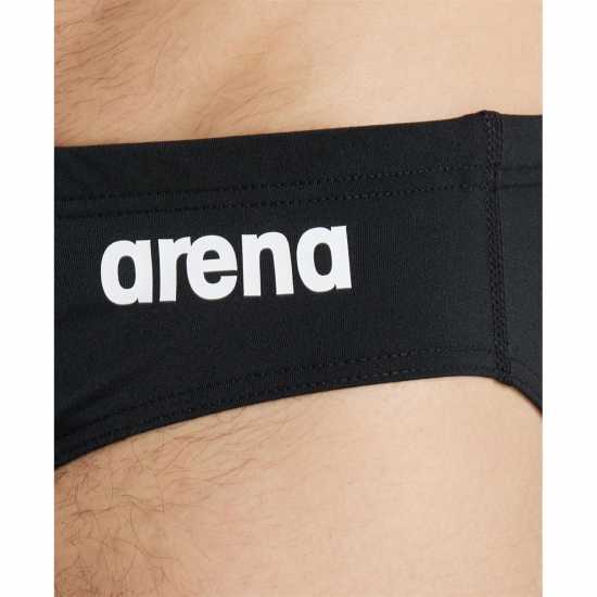 Arena Swim Brief Solid Черно Бяло Мъжки плувни шорти и клинове