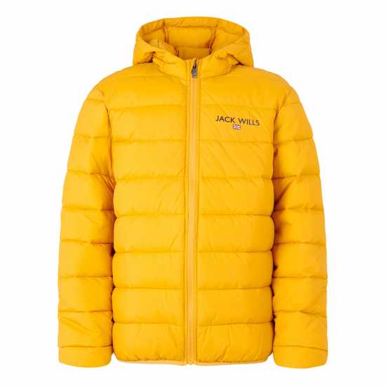 Jack Wills Font Pffer Jacket Ch99 Mineral Yellow Детски якета и палта