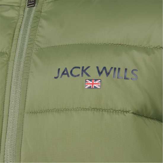 Jack Wills Font Pffer Jacket Ch99 Olivine Детски якета и палта