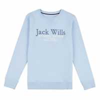 Jw Script Lb Crew Ch99 Cashmere Blue Детски горнища и пуловери