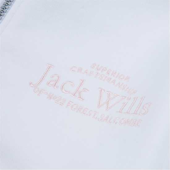 Jack Wills Nellie Lb Zip Hd Ch99 Bright White Детски суитчъри и блузи с качулки