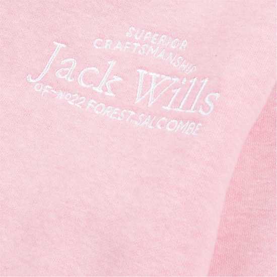 Jack Wills Nellie Lb Zip Hd Ch99 Pink Lady Marl Детски суитчъри и блузи с качулки