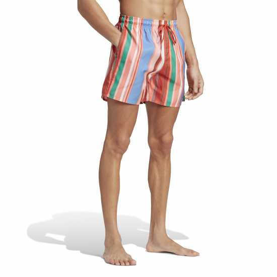 Adidas Мъжки Плувни Шорти Striped Swim Shorts Mens  Мъжки къси панталони