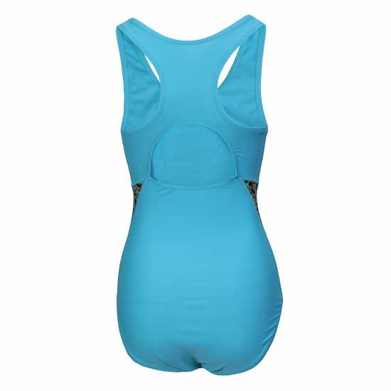 Дамски бански Slazenger Splice Racerback Swimsuit Womens Син/Черен Slazenger Splice Racerback Swimsuit Womens Син/Черен Дамски бански