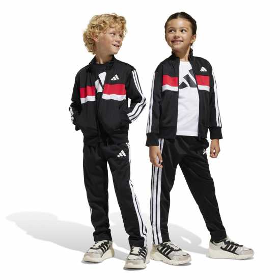 Adidas Seasonal Essentials Tiberio 3-Stripes Tricot Track Suit Kids  