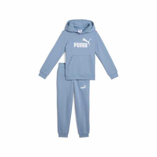 Puma Unisex Pre School Fleece Tracksuit Синьо Puma Unisex Pre School Fleece Tracksuit Синьо