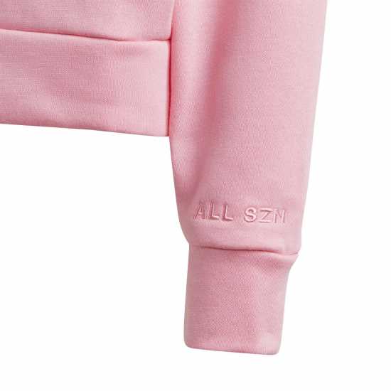 Adidas Спортен Комплект Момичета Oth Fleece Tracksuit Infant Girls Pink/Dk Grey Детски спортни екипи