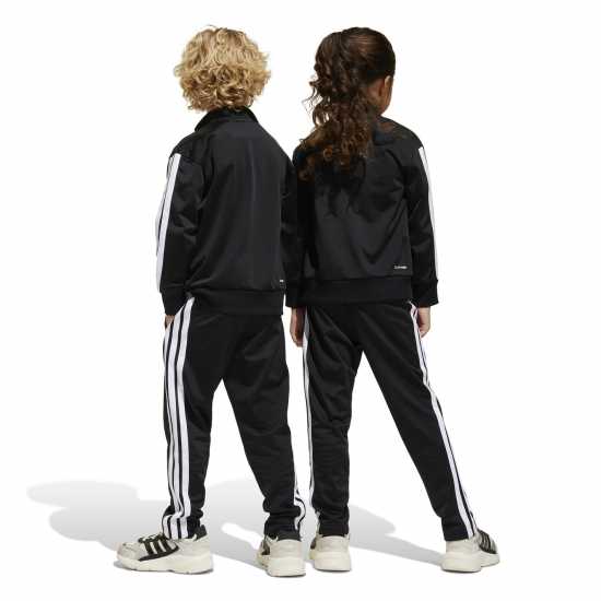 Adidas Екип Невръстни Деца Seasonal Essentials Tiberio 3-Stripes Tracksuit Infants Черно/Червено Adidas Екип Невръстни Деца Seasonal Essentials Tiberio 3-Stripes Tracksuit Infants Черно/Червено