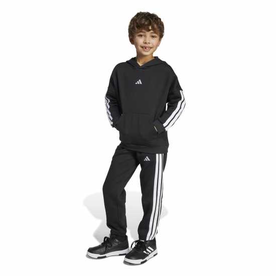 Adidas Екип Невръстни Деца 3-Stripes Essentials Fleece Tracksuit Infants Черно/Бяло Adidas Екип Невръстни Деца 3-Stripes Essentials Fleece Tracksuit Infants Черно/Бяло