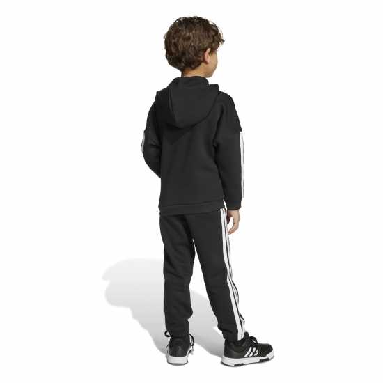 Adidas Екип Невръстни Деца 3-Stripes Essentials Fleece Tracksuit Infants Черно/Бяло Adidas Екип Невръстни Деца 3-Stripes Essentials Fleece Tracksuit Infants Черно/Бяло