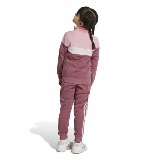 Adidas Stripe Poly Tracksuit Розово 