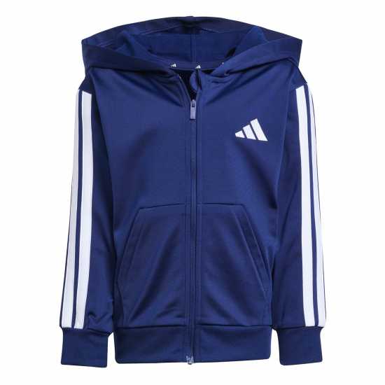 Adidas Stripe Poly Tracksuit Морско синьо/Бяло 