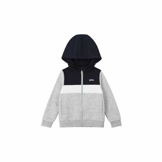 Slazenger Fleece Full Zip Tracksuit Infant Морска синьо 