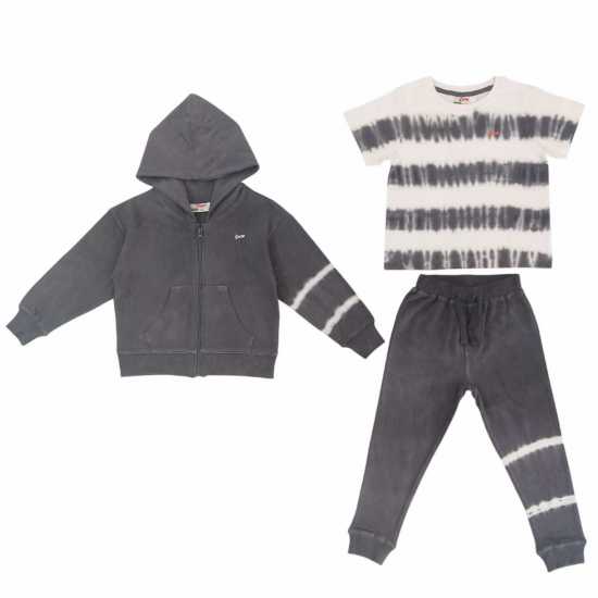 Star Fleece Tracksuit Сиво 